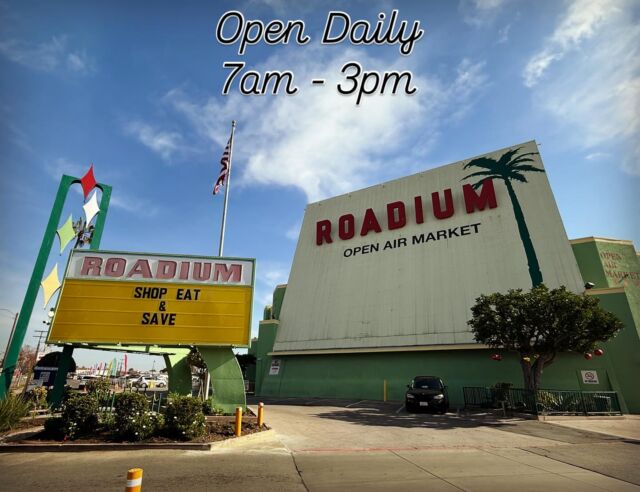 Shop The Roadium daily from 7 AM to 3 PM! 🛍️ Don’t miss out on amazing deals and unique finds. See you soon! ✨#theroadium #roadium #openairmarket #open #opendaily #shop #shopsmall #shoplocal